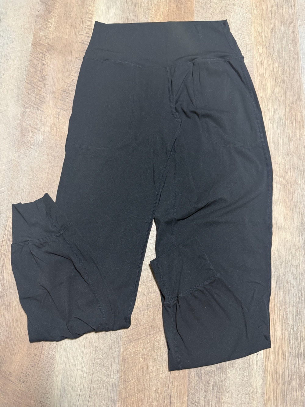 Colorfulkoala Black High Waisted Leggings Side Pockets | Women’s Small